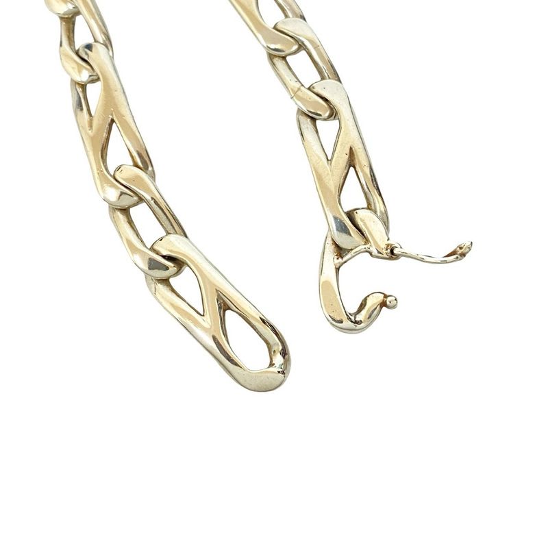 Tiffany & Co Clip Shape Link Chain Silver 925 Bracelet Bangle