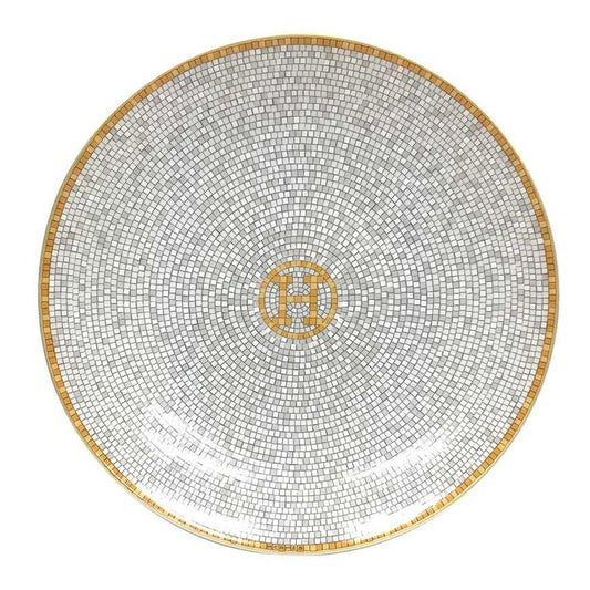 Unused Hermes Mosaic van Quatre Plate 16cm (6.30in) Aq7740
