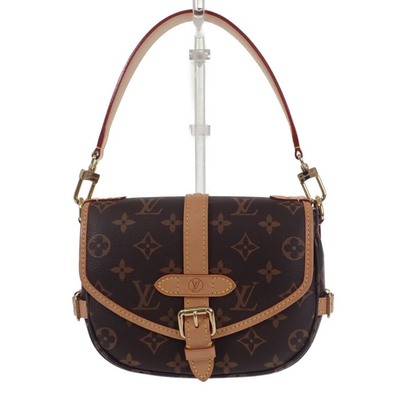 Louis Vuitton Saumur BB Monogram Shoulder Bag Handbag 2-Way