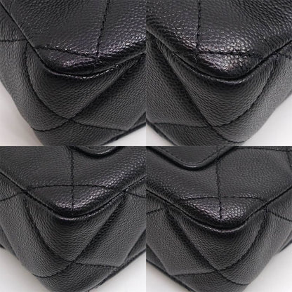 Chanel Matelasse Chain Shoulder Bag Coco Mark Random Serial Caviar Skin