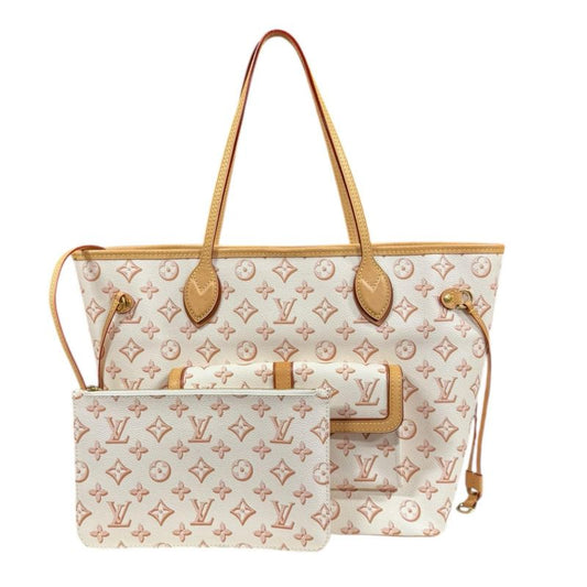 Louis Vuitton Neverfull MM Monogram Fall For You Tote Bag PVC M20921 Beige