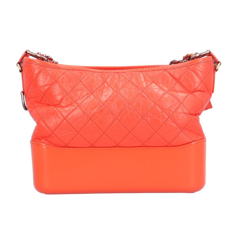 Chanel Hobo Bag Large Gabriel De Chanel Shoulder Bag Leather A93824 Orange