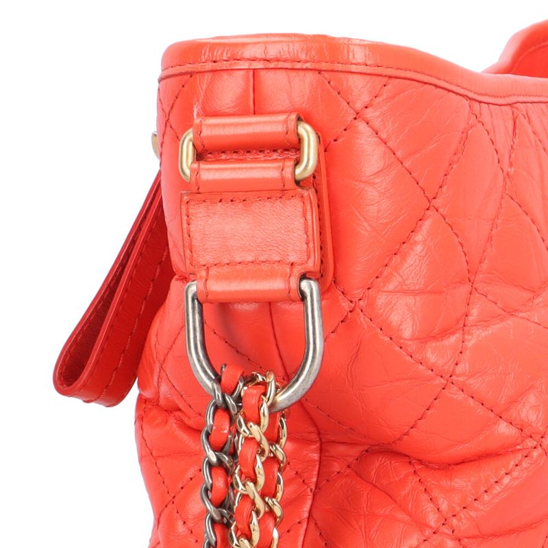 Chanel Hobo Bag Large Gabriel De Chanel Shoulder Bag Leather A93824 Orange