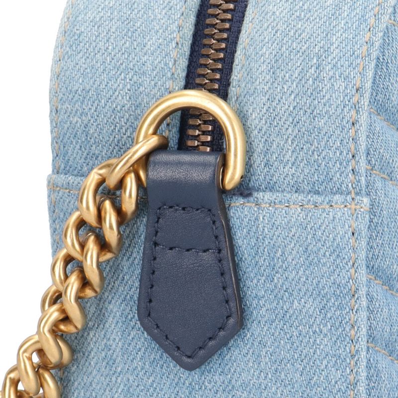 Gucci Ggmarmont Shoulder Bag Denim 447632 Blue Ladies Gucci Used Gucci