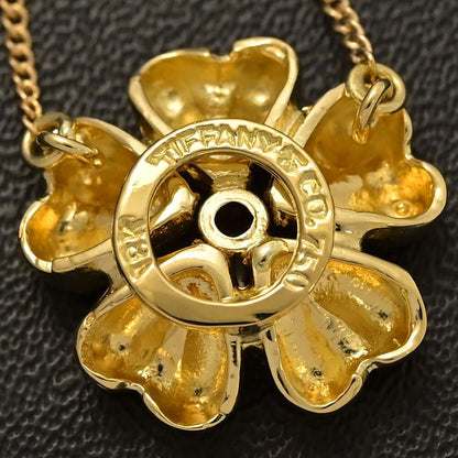 Tiffany ＆ Co Tiffany & Co Flower Motif Ruby Necklace ･pendant 18k Yellow Gold