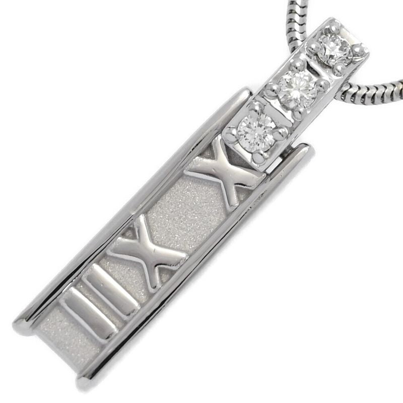 Tiffany & Co Tiffany & Co Atlas 3p・diamond Necklace・pendant 18k White Gold