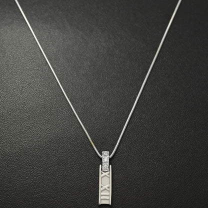 Tiffany & Co Tiffany & Co Atlas 3p・diamond Necklace・pendant 18k White Gold