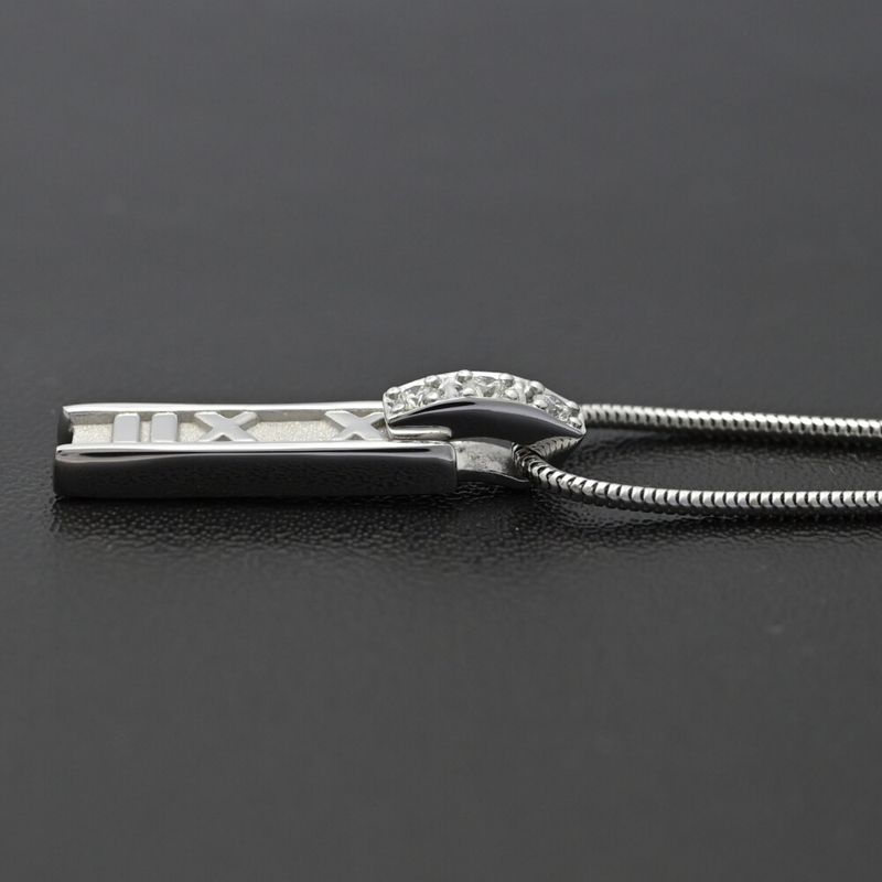 Tiffany & Co Tiffany & Co Atlas 3p・diamond Necklace・pendant 18k White Gold