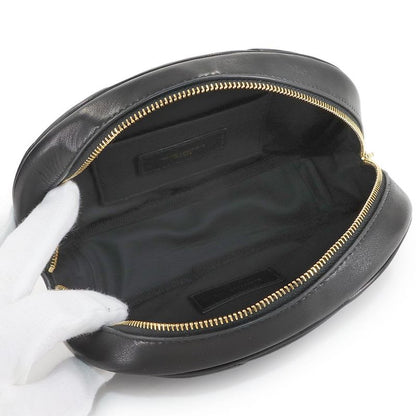 Saint Laurent Quilted Pouch Leather Black Gold Hardware