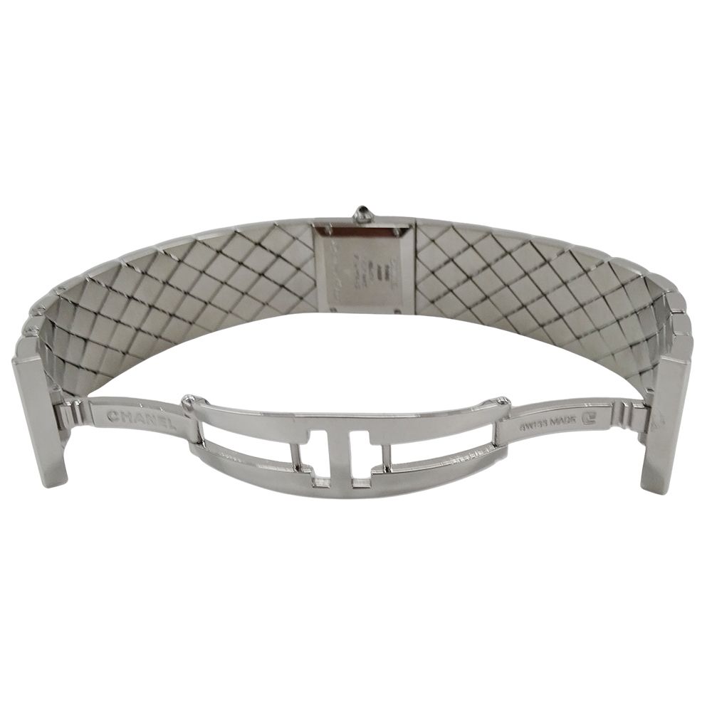 Chanel Watch Ladies Brand Matelasse Quartz Qz Stainless Steel Ss H0009 Silver