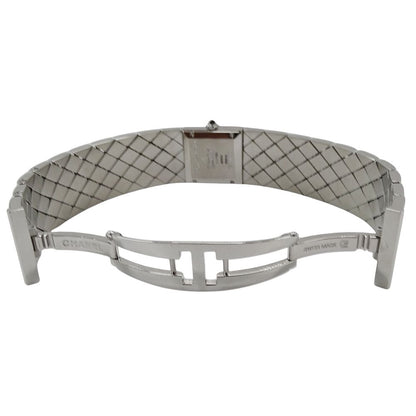 Chanel Watch Ladies Brand Matelasse Quartz Qz Stainless Steel Ss H0009 Silver