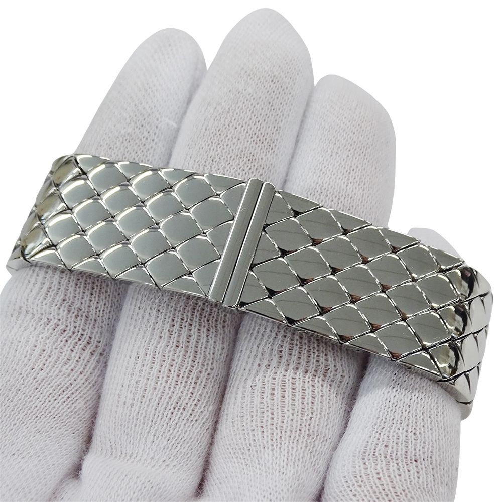 Chanel Watch Ladies Brand Matelasse Quartz Qz Stainless Steel Ss H0009 Silver