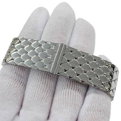 Chanel Watch Ladies Brand Matelasse Quartz Qz Stainless Steel Ss H0009 Silver