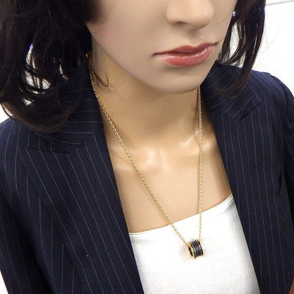 Bvlgari Necklace B.zero1 Matte Black Ceramic 18K Pink Gold Box And Paper
