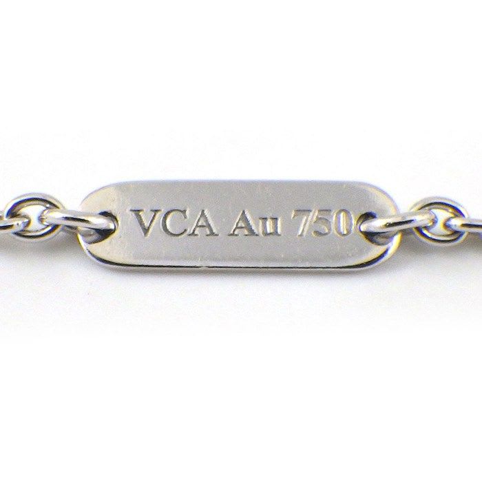 Van Cleef & Arpels Necklace Pure Alhambra Pave Diamond 18K White Gold Box