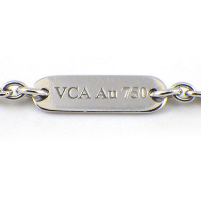 Van Cleef & Arpels Necklace Pure Alhambra Pave Diamond 18K White Gold Box