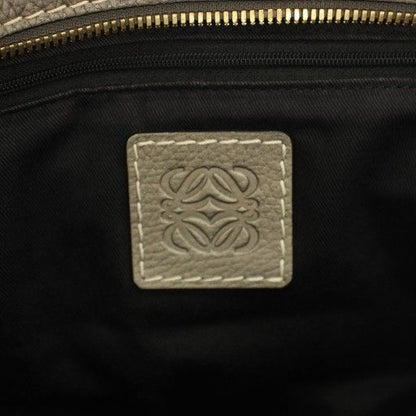 Loewe New Road Line Repeat Anagram Handbag Canvas Leather with Bag Gray Yt - OH