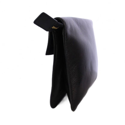 Celine Phoebe Period Clutch Bag Party Bag Second Bag Leather Black KH - OH