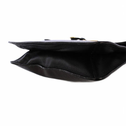 Celine Phoebe Period Clutch Bag Party Bag Second Bag Leather Black KH - OH