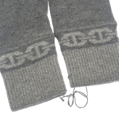 Hermes Heaven Gloves M G g1 S Cashmere Polyurethane Charbon Gray