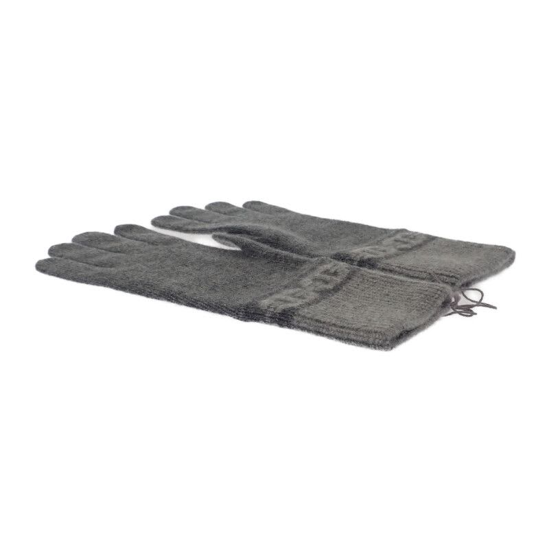 Hermes Heaven Gloves M G g1 S Cashmere Polyurethane Charbon Gray