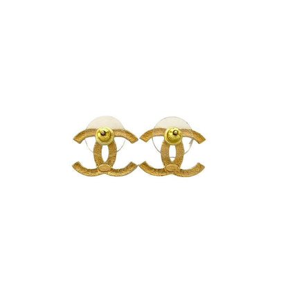Chanel Coco Mark Motif Logo GP Earrings Accessories 24IB