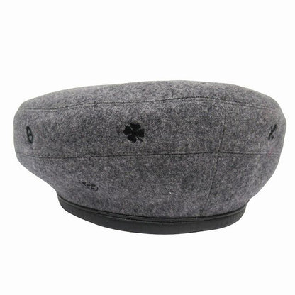 Hermes "saint-Honore" Saint-Honore Cashmere Beret Hat Cap Chaine