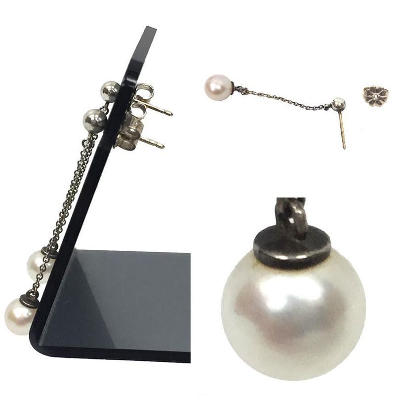 Tiffany Swing Pearl Earrings Silver Aq7815