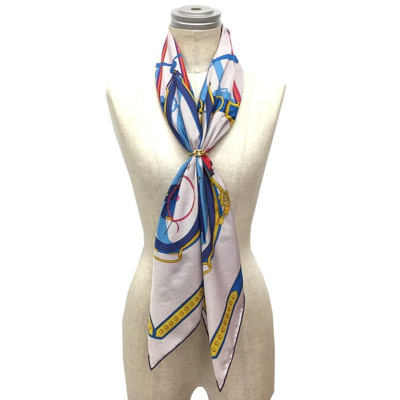 Hermes Scarf Kare90 Chemise En Roue Libre Aq7822