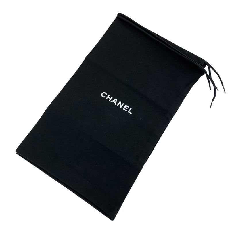 Chanel Sandals Shoes Satin Beige Unused Flat Sandals Mules Here Mark