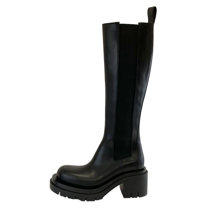 Bottega Venetaveneta Boots Long Boots Shoes Leather Black Unused Side Gore