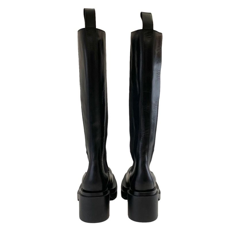Bottega Venetaveneta Boots Long Boots Shoes Leather Black Unused Side Gore