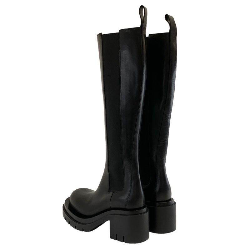 Bottega Venetaveneta Boots Long Boots Shoes Leather Black Unused Side Gore