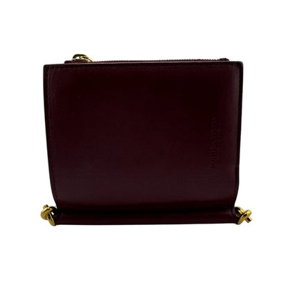 Bottega Veneta Compact Wallet Bifold Wallet Bordeaux Ladies