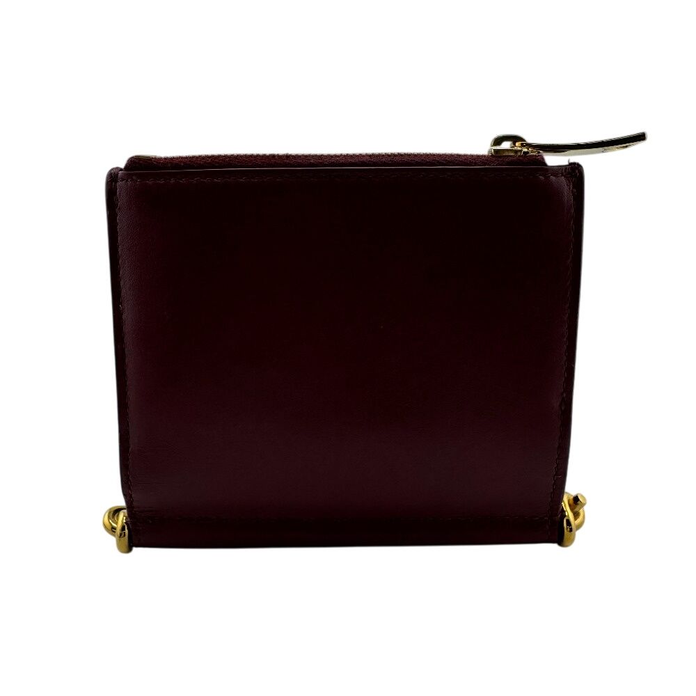 Bottega Veneta Compact Wallet Bifold Wallet Bordeaux Ladies