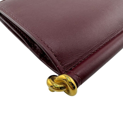 Bottega Veneta Compact Wallet Bifold Wallet Bordeaux Ladies