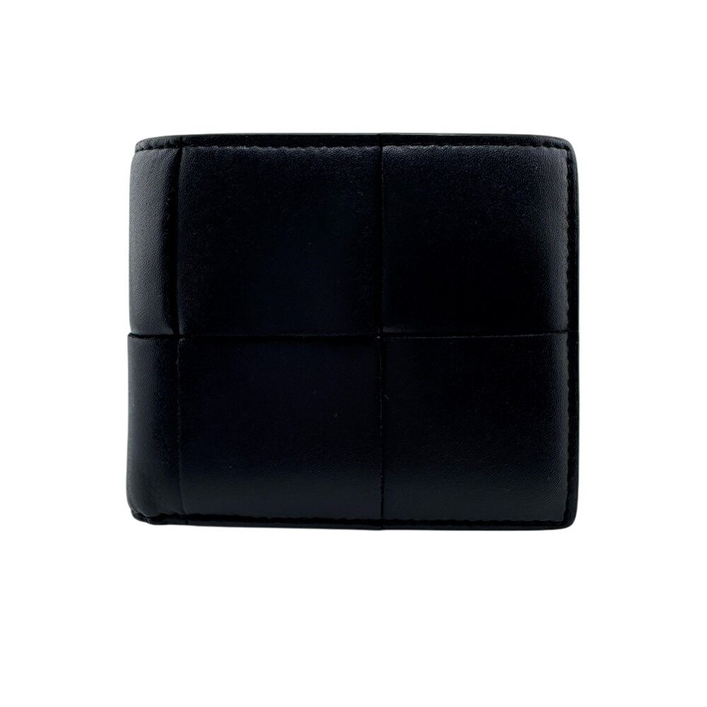 Bottega Veneta Compact Wallet Cassette Bifold Wallet Navy Unisex