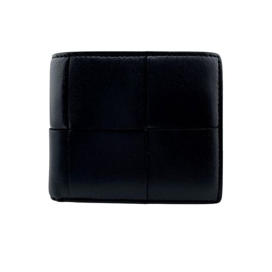 Bottega Veneta Compact Wallet Cassette Bifold Wallet Navy Unisex