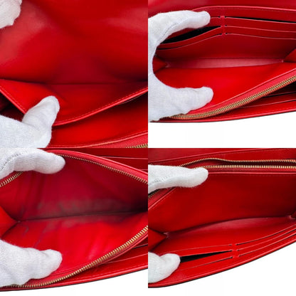 Louis Vuitton M90206 Portefeuille Sara Chain Wallet Chain Red Ladies