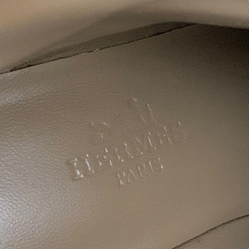 Hermes Defile Boots Short Boots Shoes Leather Black Stitching