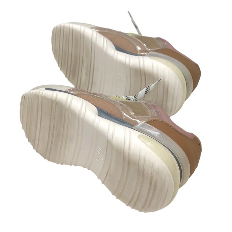 Fendi Sneakers Shoes Fabric Leather Multicolor Logo