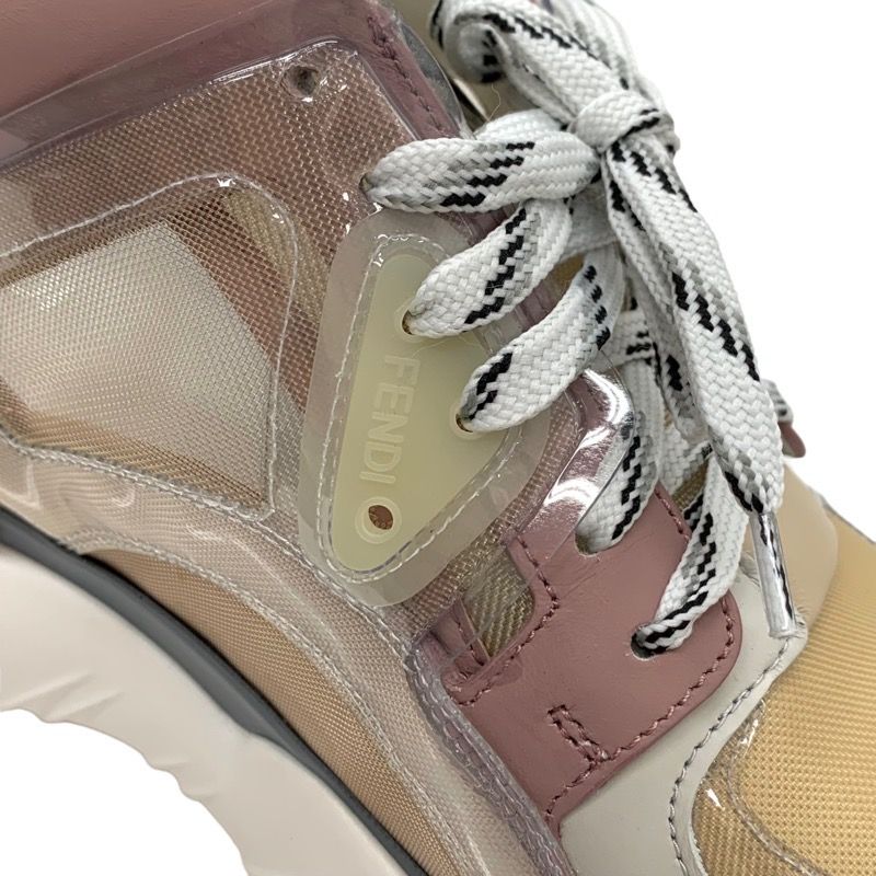 Fendi Sneakers Shoes Fabric Leather Multicolor Logo