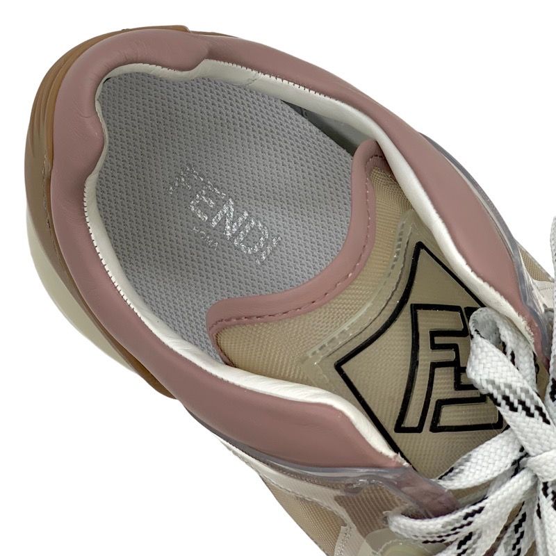 Fendi Sneakers Shoes Fabric Leather Multicolor Logo
