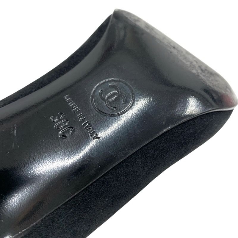 Chanel Boots Long Boots Shoes Leather Suede Black Thigh High Boots Knee High