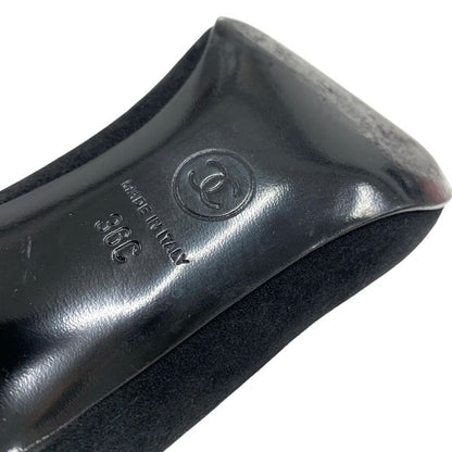 Chanel Boots Long Boots Shoes Leather Suede Black Thigh High Boots Knee High