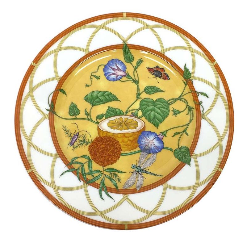 Sale Unused Hermes Siesta 22cm (8.66in) Dish Plate Tableware Unused Item Aq7877