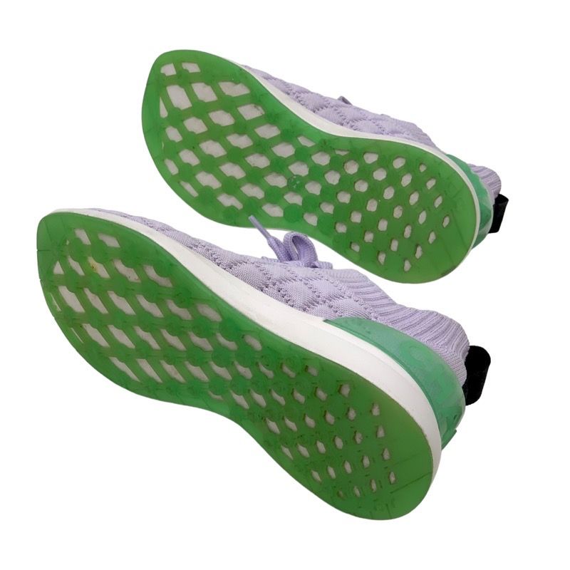 Chanel Sneakers Shoes Fabric Light Purple Socks Sneakers Logo Here Mark Knit