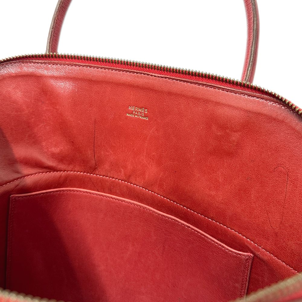 Hermes Bag Women'S Brand Handbag Shoulder Bag 2way Bolide 31 Ardennes Red Gold