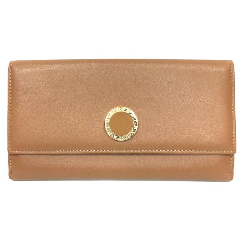 Sale Bvlgari Bvlgar Long Wallet 33385 Woman Wallet Longtreble Leather Walnut