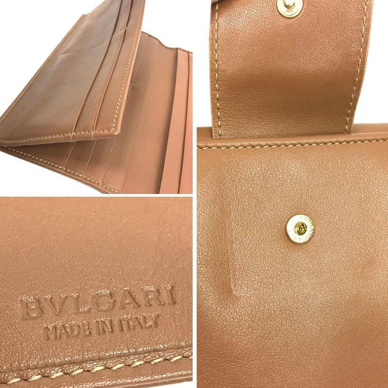 Sale Bvlgari Bvlgar Long Wallet 33385 Woman Wallet Longtreble Leather Walnut